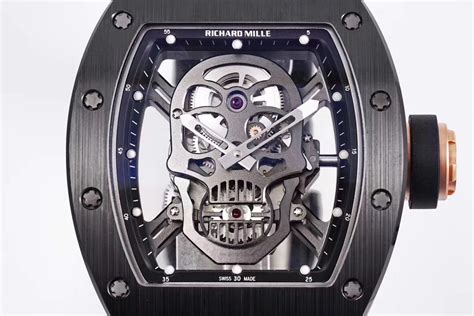 richard mille fake skull|rm 052 human skull.